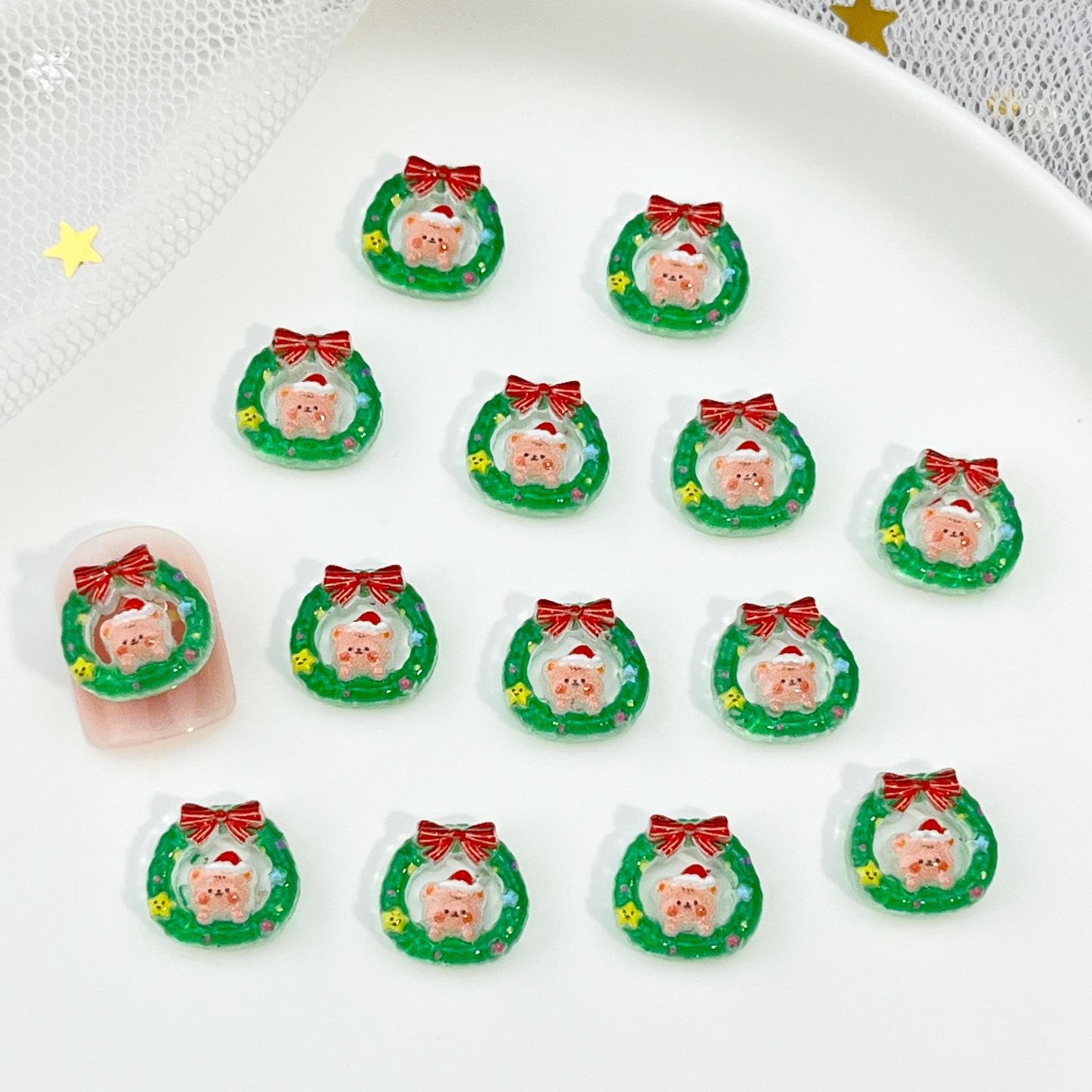 Manicure MiNi Christmas(4pcs/bag)