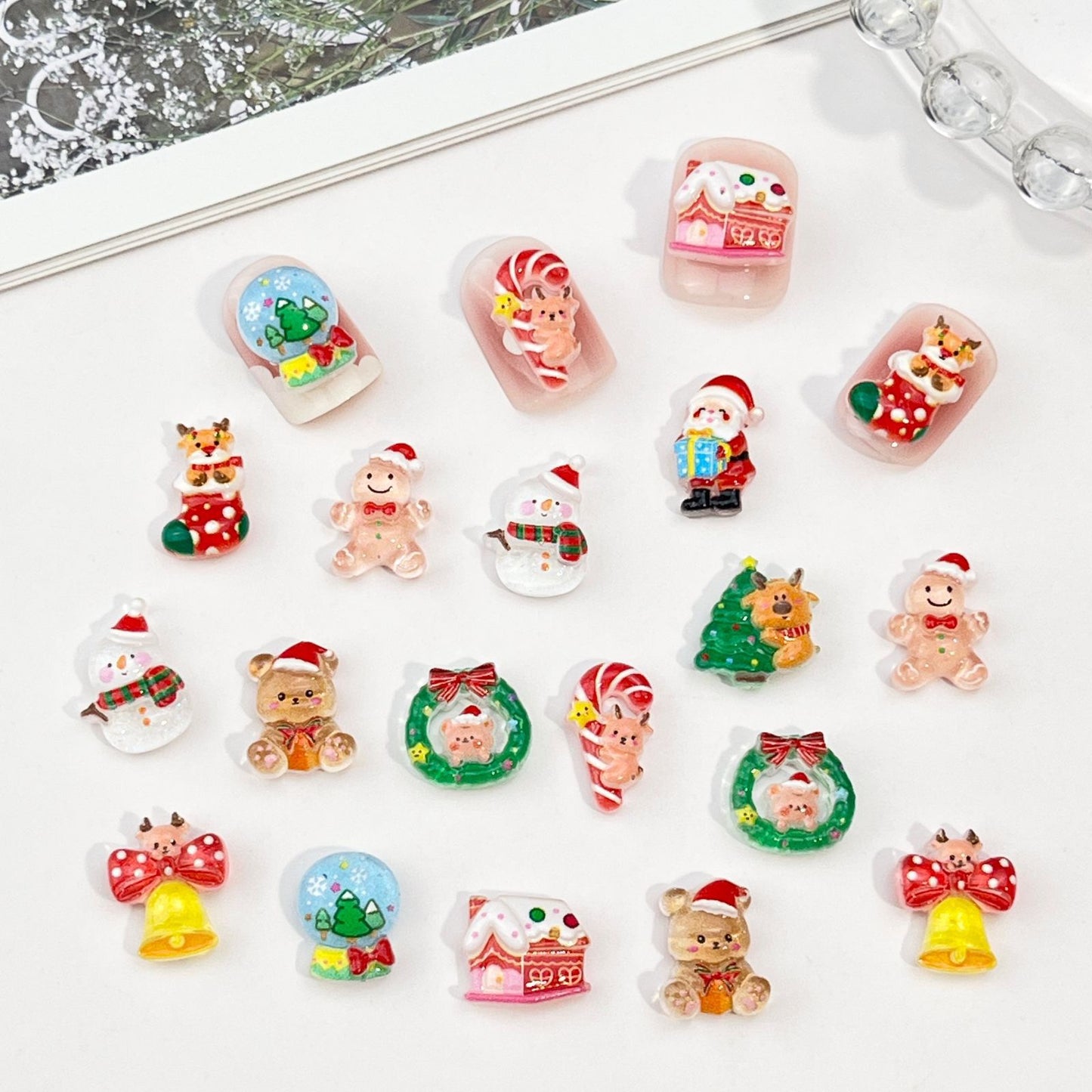 Manicure MiNi Christmas(4pcs/bag)