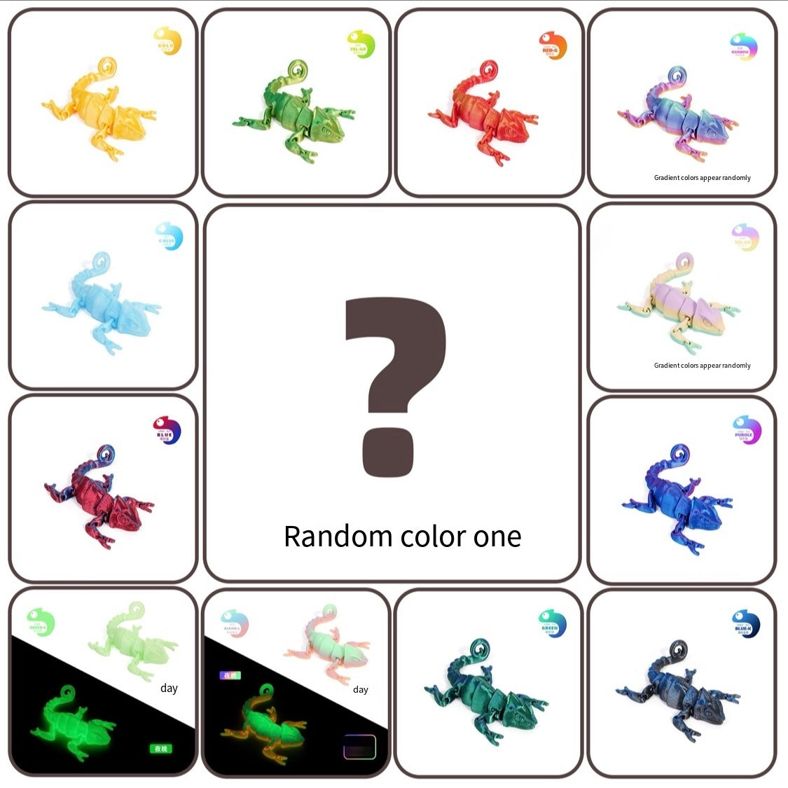 Colorful 3D Lizard（Pre-sale)