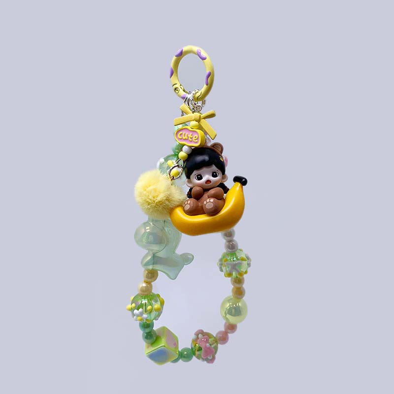 【D007】Banana Sister-MOMOKOART Handmade Selected Phone/Key Chain（Pre-Sale)