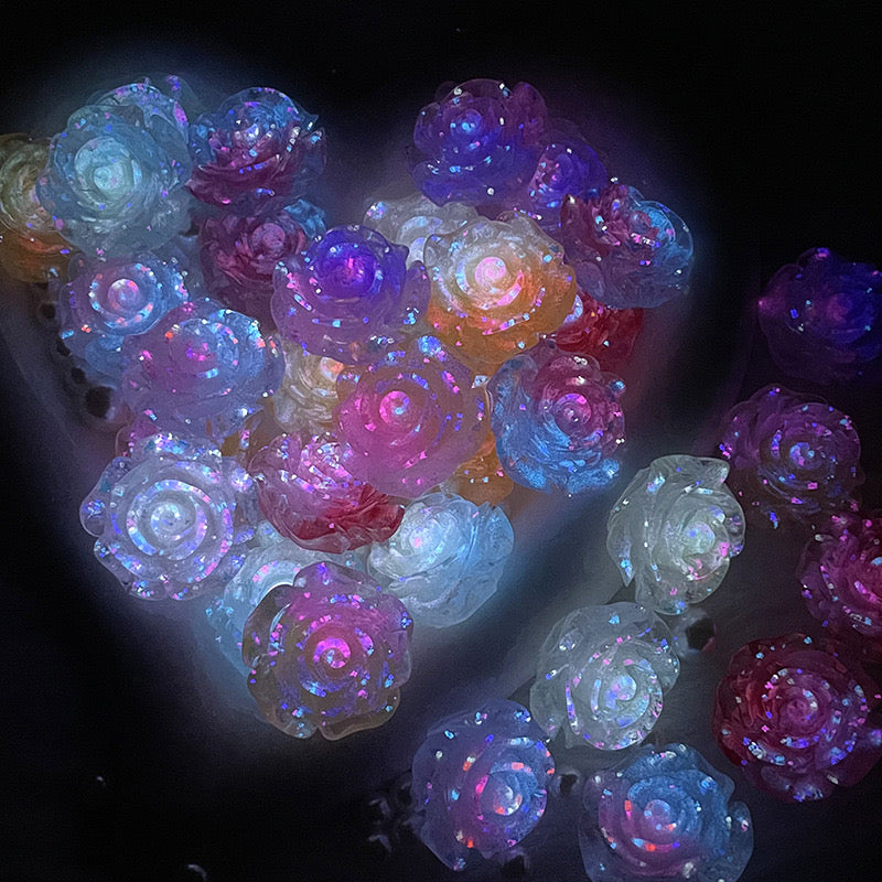 Luminous Floating Firefly Rose