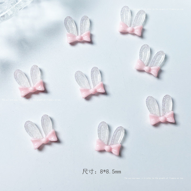 Luminous Manicure Rabbit Ears(4pcs/bag)