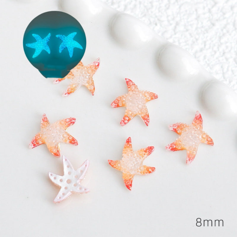 Luminous Manicure Starfish  (4pcs/bag)