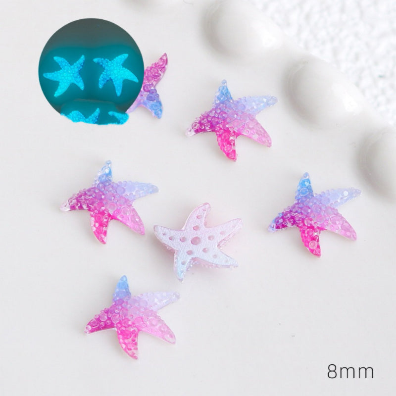 Luminous Manicure Starfish  (4pcs/bag)